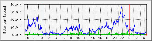 10.254.1.100_21 Traffic Graph